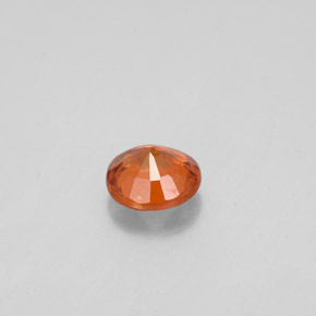 Granate hessonita naranja natural de 0,62 ct, corte redondo, VS-SI