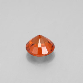 granate hessonita Naranja cálido natural de 0.79 ct, Corte Redondo, VS