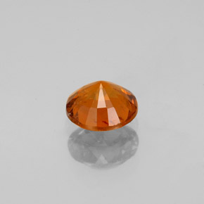 Granate hessonita naranja natural de 0,79 ct, corte redondo, VS-SI