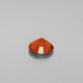 Granate hessonita naranja natural de 1,21 ct, corte redondo, VS