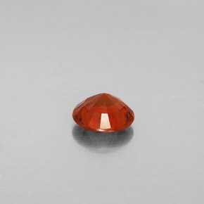 Granate hessonita naranja natural de 1,36 ct, corte redondo, VS