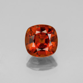 granate hessonita Rojo fuego natural de 2.04 ct, Corte Cojín, VS-SI