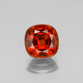 granate hessonita Rojo fuego natural de 2.12 ct, Corte Cojín, VS-SI