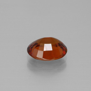 Granate hessonita rojo natural de 2,17 ct, corte óvalo, VS