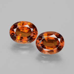 granate hessonita Naranja canela natural de 4.27 ct, Corte Óvalo, VS