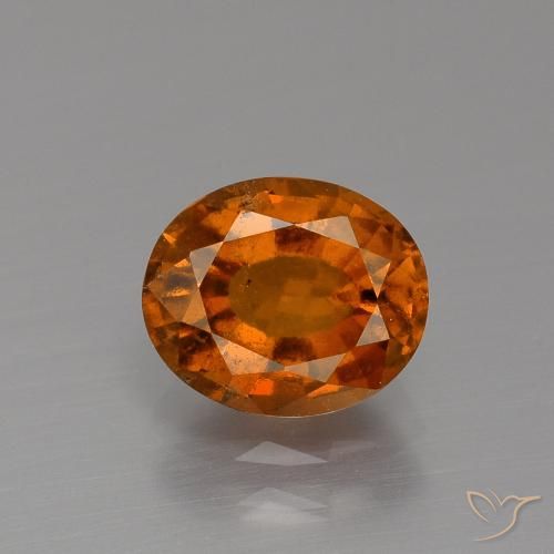 2.11ct Natural Naranja rojizo Granate Hessonita, Ovalada, VS-SI