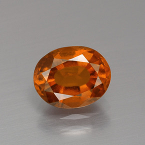 granate hessonita Naranja canela natural de 2.15 ct, Corte Óvalo, VS
