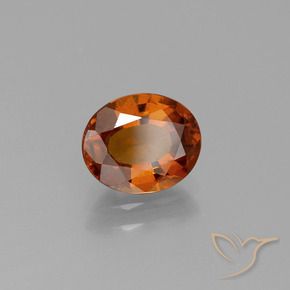 granate hessonita Naranja rojizo natural de 1.67 ct, Ovalada, VS