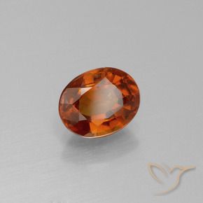 granate hessonita Naranja medio natural de 1.60 ct, Ovalada, VS