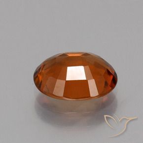granate hessonita Naranja rojizo natural de 1.76 ct, Ovalada, VS