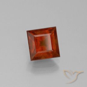 granate hessonita Naranja oscuro natural de 2.13 ct, Cuadrado, VS-SI