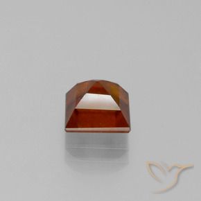 granate hessonita Naranja oscuro natural de 2.13 ct, Cuadrado, VS-SI
