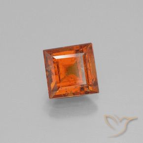 granate hessonita Naranja fuego natural de 2.00 ct, Cuadrado, SI