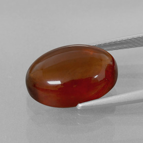 granate hessonita Naranja canela natural de 8.14 ct, Corte Óvalo, Transparente