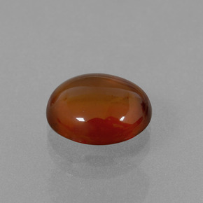 Granate hessonita naranja natural de 4,85 ct, corte óvalo, transparente