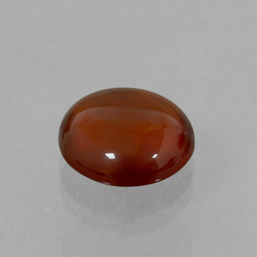 Granate hessonita naranja natural de 5,68 ct, corte redondo, transparente