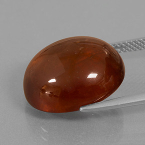 granate hessonita Naranja canela natural de 18.74 ct, Corte Óvalo, Transparente