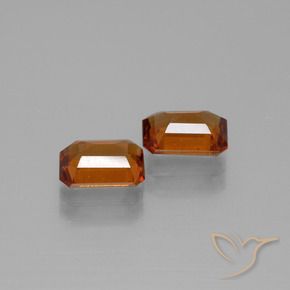 Gemas de granate hessonita Naranja medio natural de 2.19 ct, Corte Octágono / Esmeralda, VS