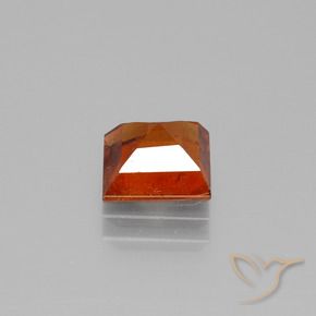 granate hessonita Naranja oscuro natural de 1.77 ct, Cuadrado, VS