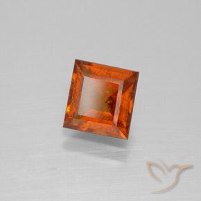 granate hessonita Naranja oscuro medio natural de 1.82 ct, Cuadrado, SI