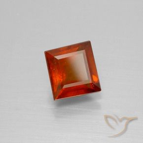 granate hessonita Naranja fuego natural de 1.97 ct, Cuadrado, VS-SI