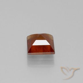 granate hessonita Naranja oscuro natural de 1.64 ct, Cuadrado, VS-SI