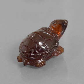 Granate hessonita naranja natural de 12,27 ct, forma elegante, translúcido