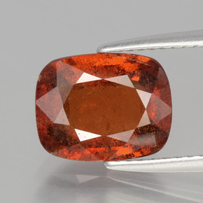 granate hessonita Naranja canela natural de 3.34 ct, Corte Cojín, SI