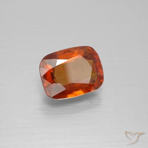 granate hessonita Naranja fuego natural de 2.61 ct, Forma Cojín, VS
