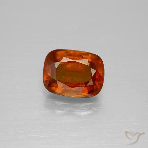 2.72ct Natural Naranja medio Granate Hessonita, Forma Cojín, VS-SI