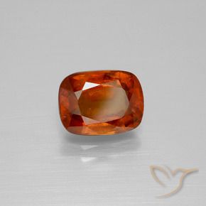 granate hessonita Naranja medio natural de 2.72 ct, Forma Cojín, VS-SI
