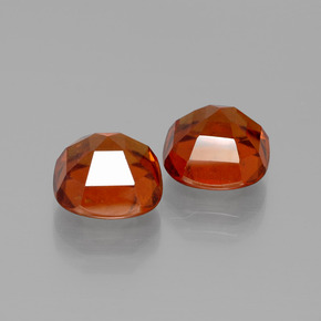 Gemas de granate hessonita naranja natural de  ct, corte cojín, VS-SI