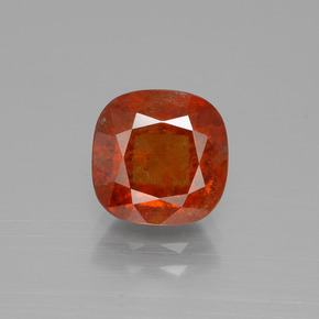 granate hessonita Ámbar naranja natural de 3.01 ct, Corte Cojín, SI