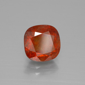 granate hessonita Ámbar naranja natural de 3.01 ct, Corte Cojín, SI