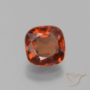 granate hessonita Naranja oscuro natural de 2.53 ct, Forma Cojín, VS-SI