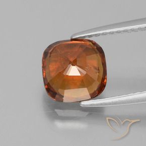 granate hessonita Naranja oscuro natural de 2.53 ct, Forma Cojín, VS-SI
