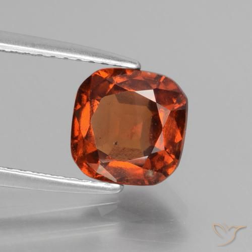 granate hessonita Naranja rojizo natural de 2.31 ct, Forma Cojín, VS