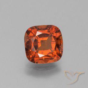 granate hessonita Naranja oscuro natural de 2.38 ct, Forma Cojín, VS-SI