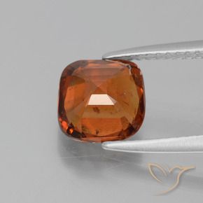 granate hessonita Naranja oscuro natural de 2.38 ct, Forma Cojín, VS-SI