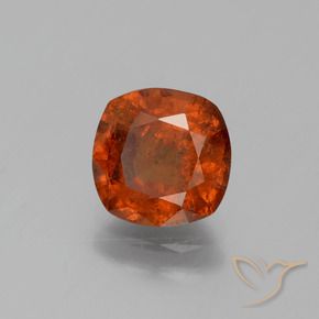 granate hessonita Naranja rojizo natural de 2.32 ct, Forma Cojín, SI