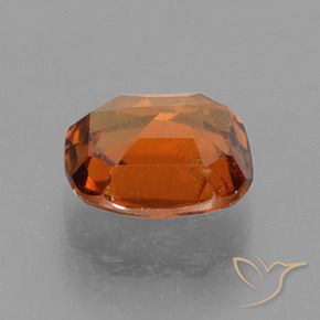 Granate hessonita naranja natural de 2,36 ct, corte cojín, VS