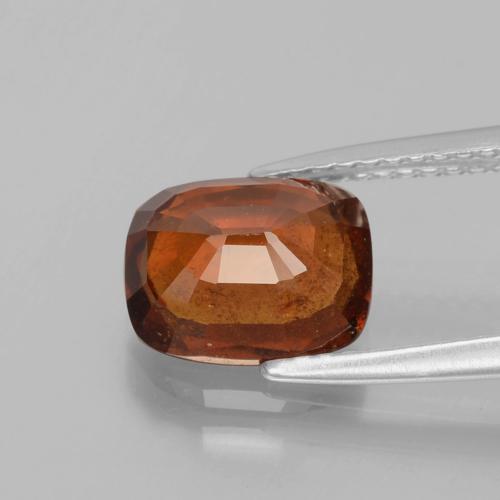 granate hessonita Naranja medio natural de 2.67 ct, Forma Cojín, VS-SI