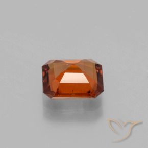 granate hessonita Ámbar naranja natural de 2.11 ct, Corte Octágono / Esmeralda, VS