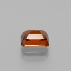 Granate hessonita naranja natural de 2,22 ct, corte esmeralda, VS