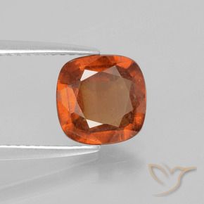 granate hessonita Naranja fuego natural de 1.96 ct, Forma Cojín, VS-SI