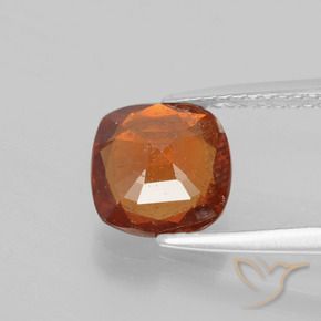 granate hessonita Naranja fuego natural de 1.96 ct, Forma Cojín, VS-SI