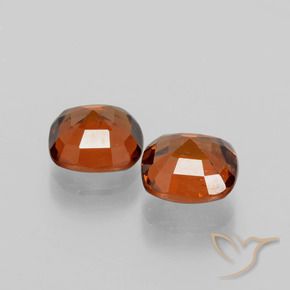 Gemas de granate hessonita Naranja fuego natural de 3.52 ct, Forma Cojín, VS-SI
