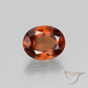 granate hessonita Naranja medio natural de 1.95 ct, Ovalada, VS