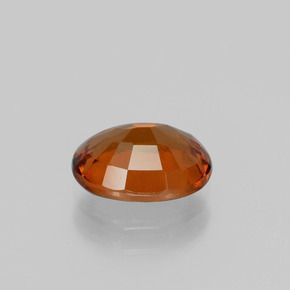 Granate hessonita naranja natural de 2,17 ct, corte óvalo, VS