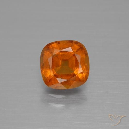 1.89ct Natural Naranja medio granate hessonita, Forma Cojín, VS-SI